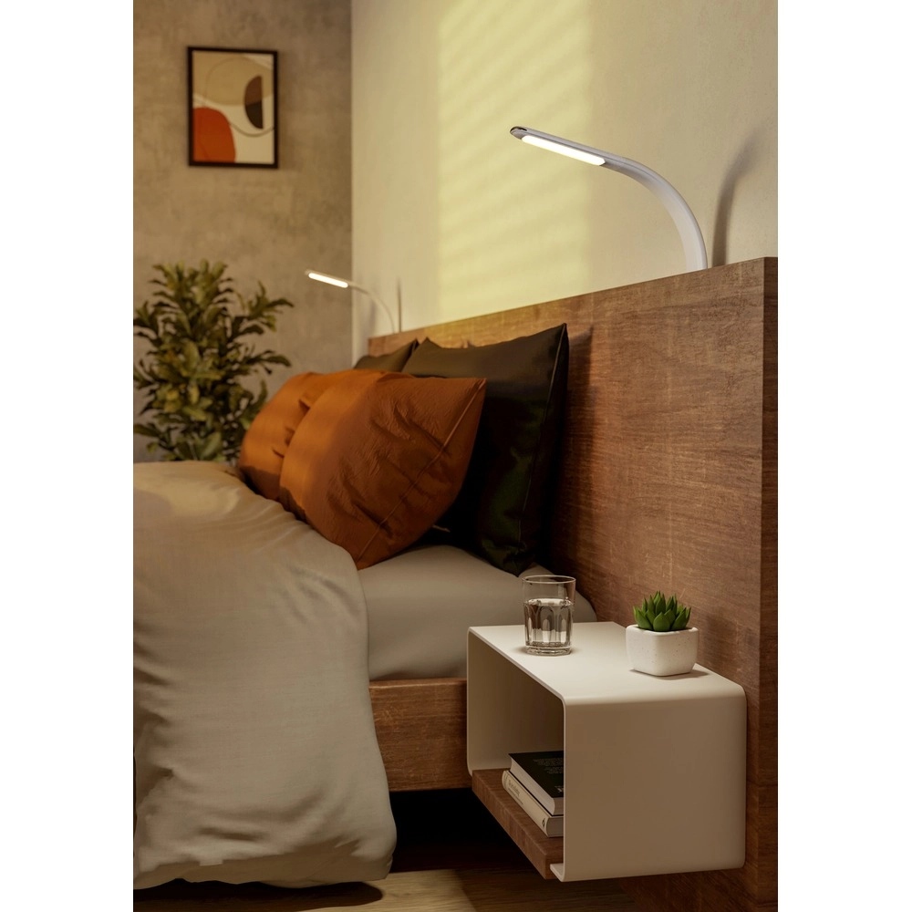Lampe à pince Bevadoro Blanc Eglo 9008606389216