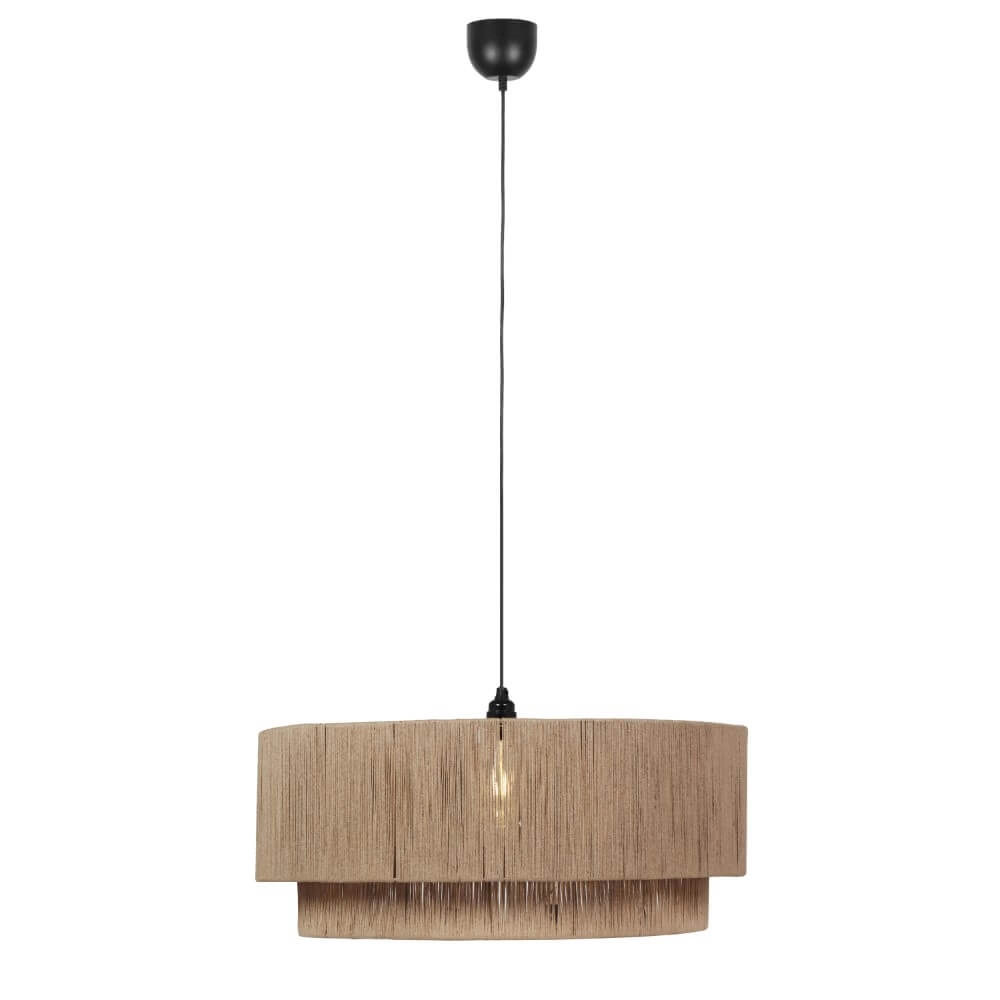 Lampe suspendue en corde Smilla Ø60cm Trio 4017807628265