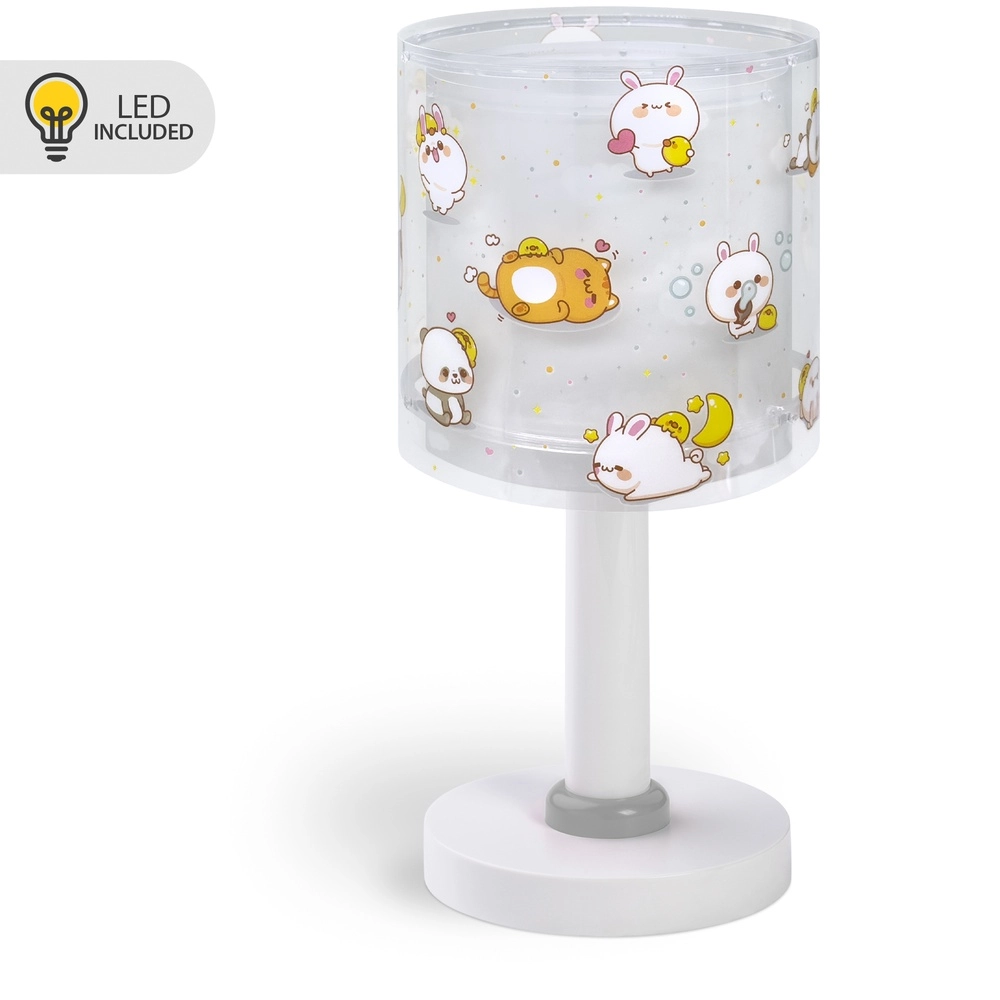 Lampe de table pour enfants Kawaii Friends Gris lueur dans le noir Dalber 8420406417615