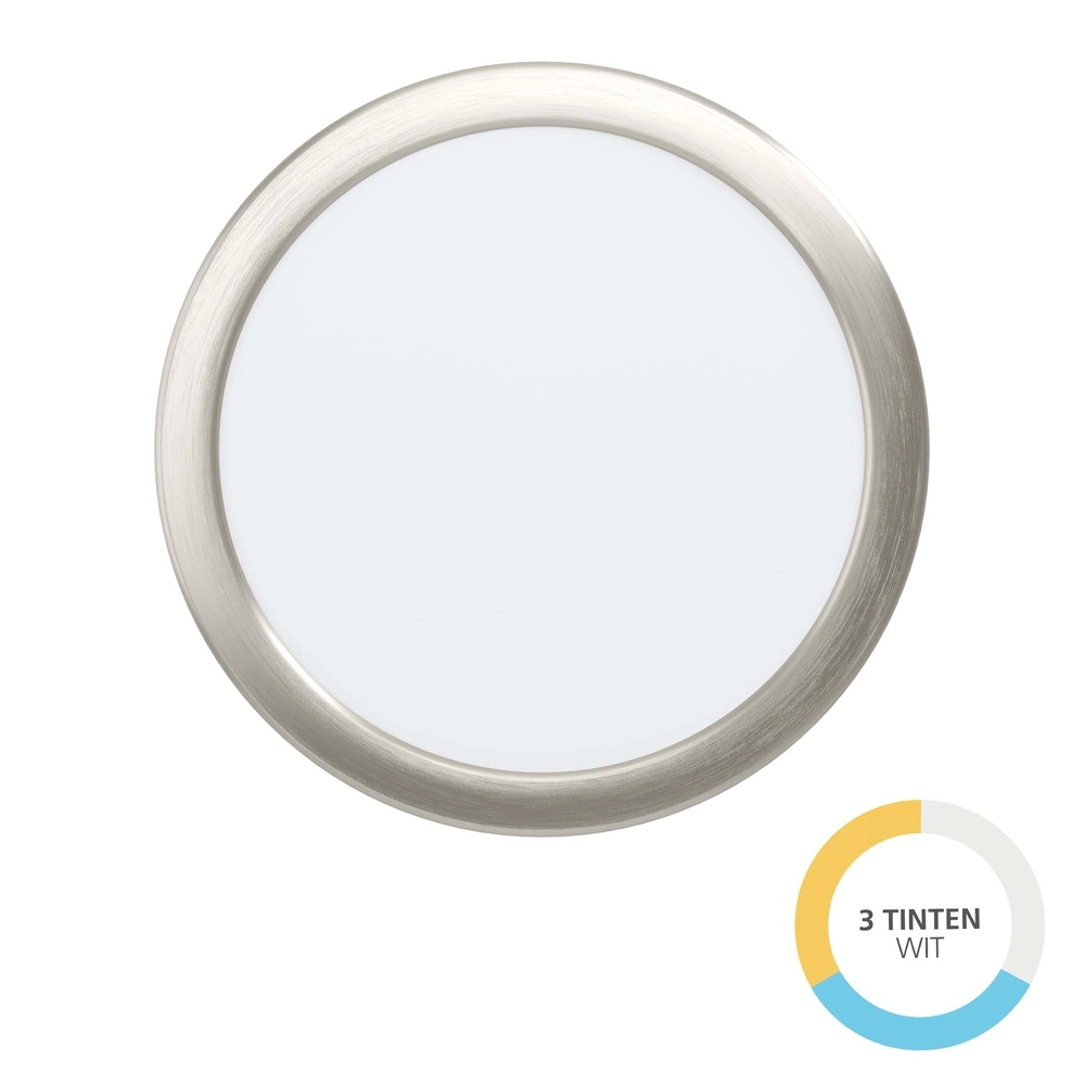 Lampe encastrée Fueva 6 rond - acier inoxydable - Ø 21,6 cm