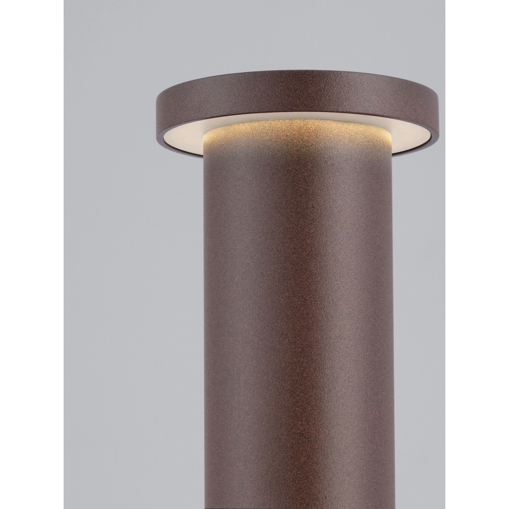Éclairage de chemin moderne Bast brun rouille 65cm - 3000K Lyora 5212017497680