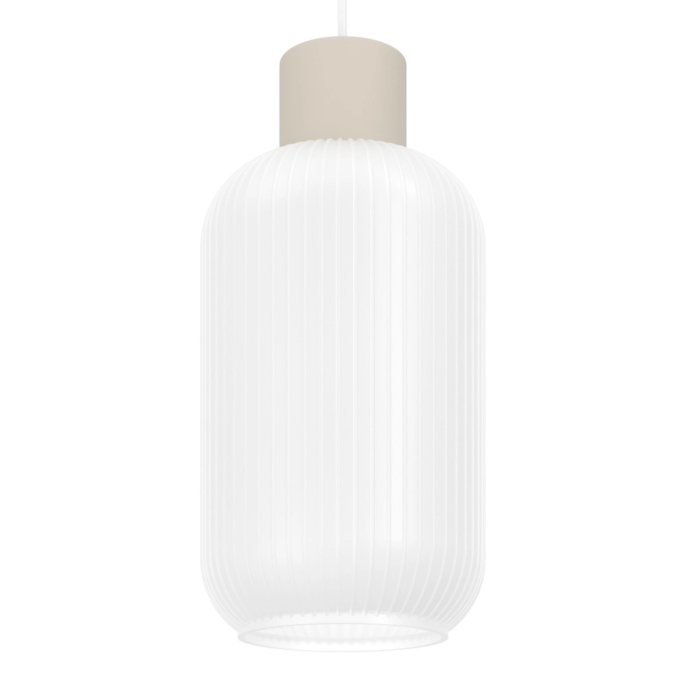 Lampe pendante de conception Dasmina brun sable avec blanc Ø 13 cm Eglo 9008606406296