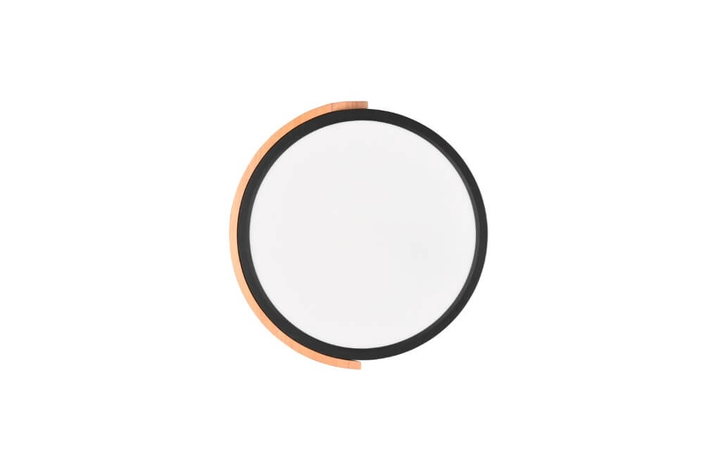 Plafonnier LED noir Jano Ø 32 cm Trio 4017807541427