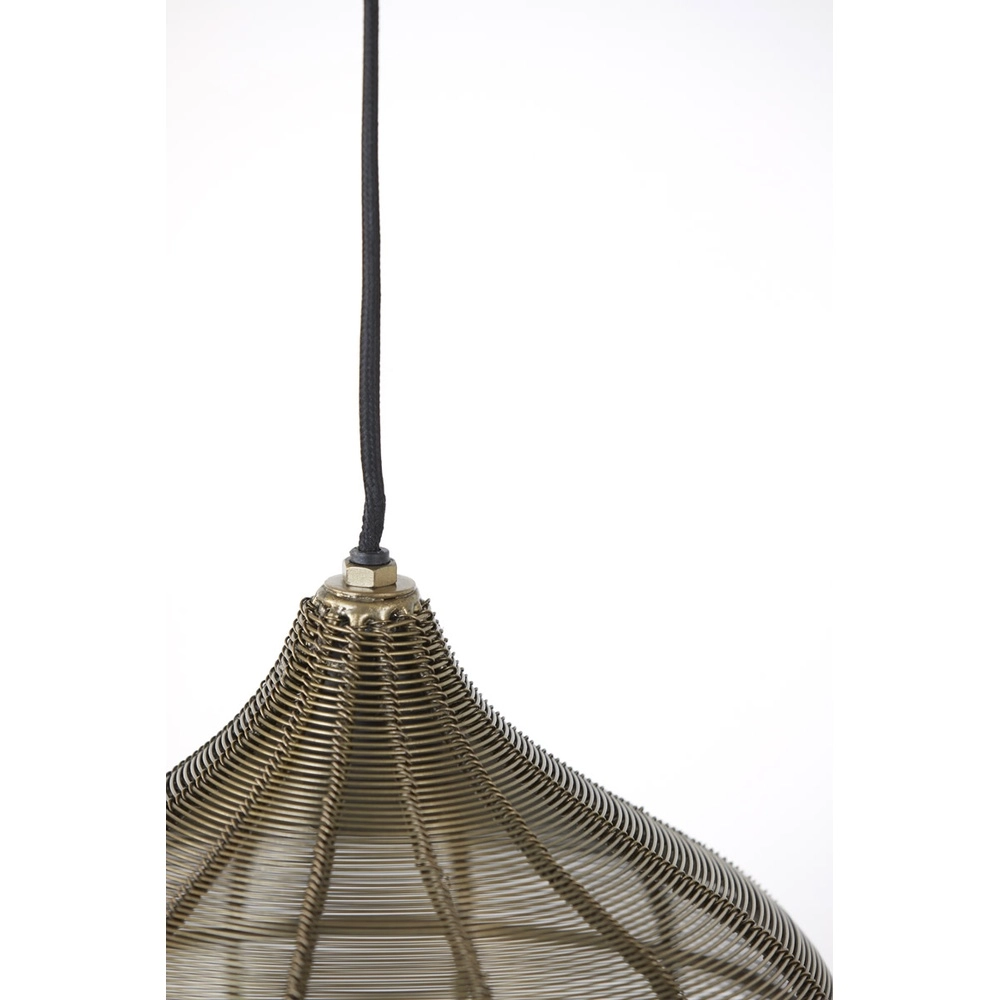 Lampe suspendue Alvaro bronze Ø 20 cm Light & Living 8717807634087