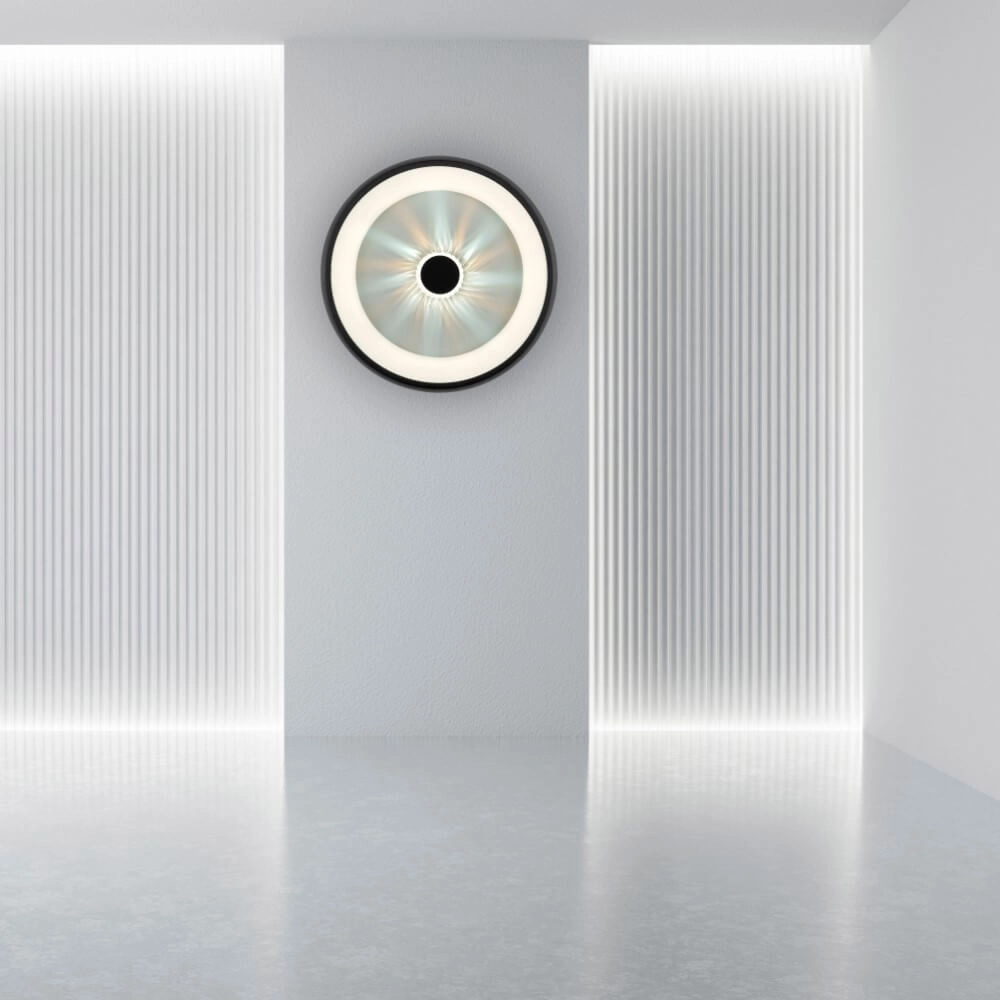 Plafonnier rond Vertigo noir Ø 46,5cm Just Light 4043689994723