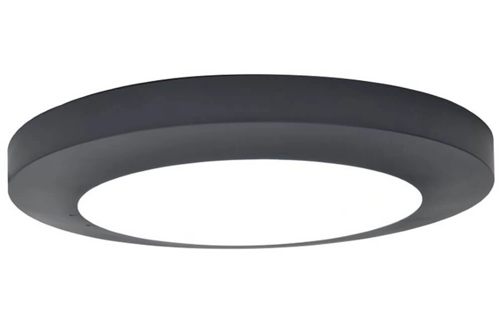 Plafonnier rond Kayah noir