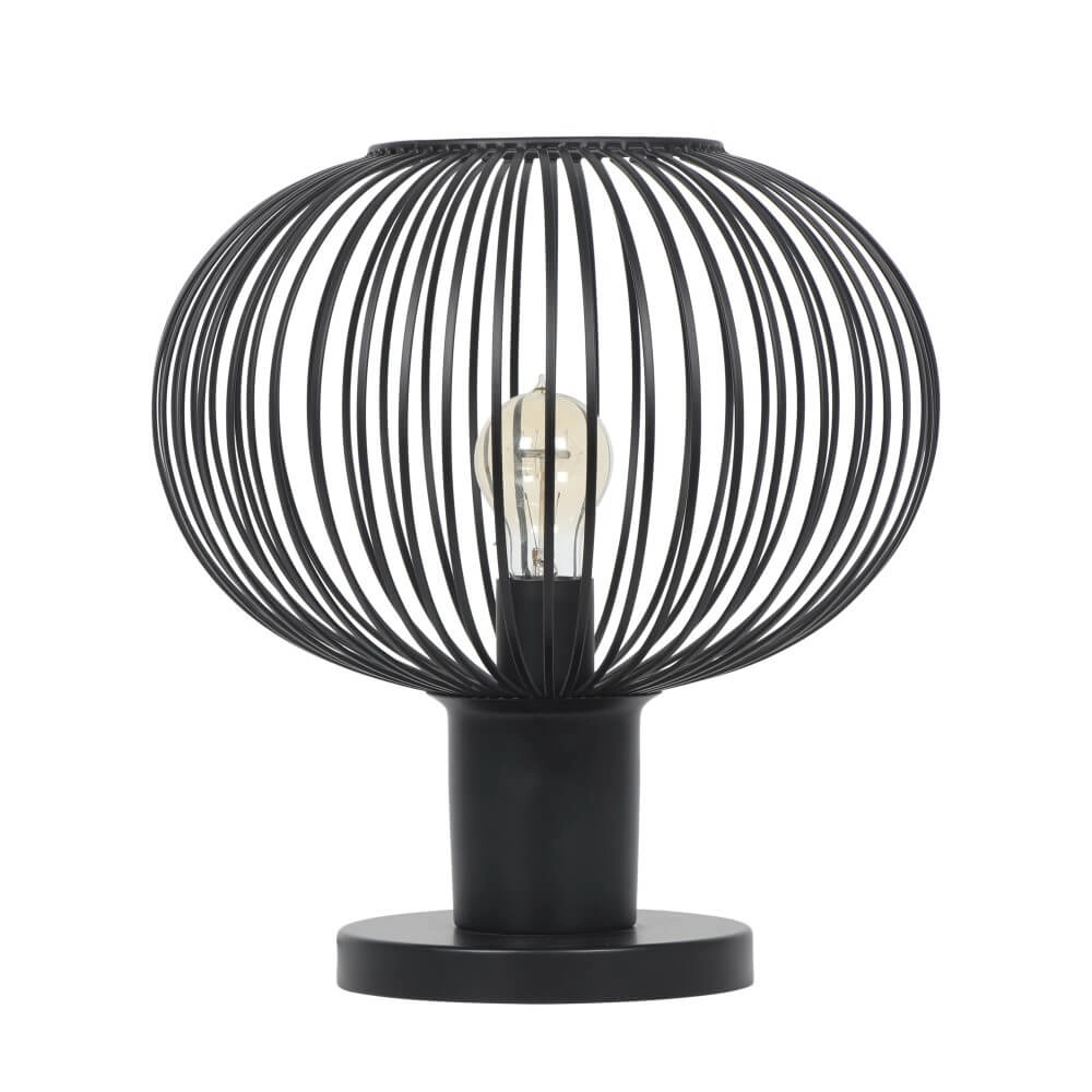 Lampe de table en fil Gila Ø 33 cm - noir Trio 4017807629095