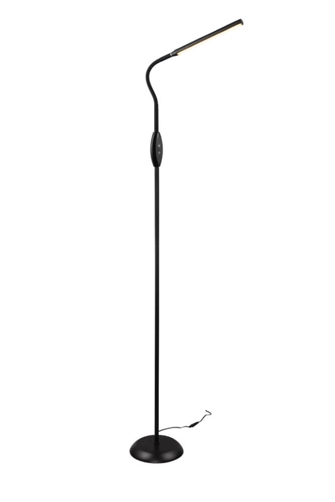 Lampe de lecture Toro noir 145cm Trio 4017807600681