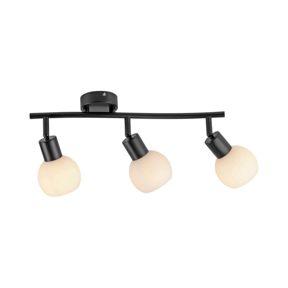 Plafonnier noir Loki 3 lumières Just Light 4043689000776