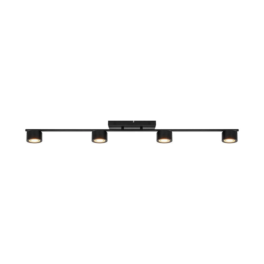Plafonnier design Clyde 4 lumières noir