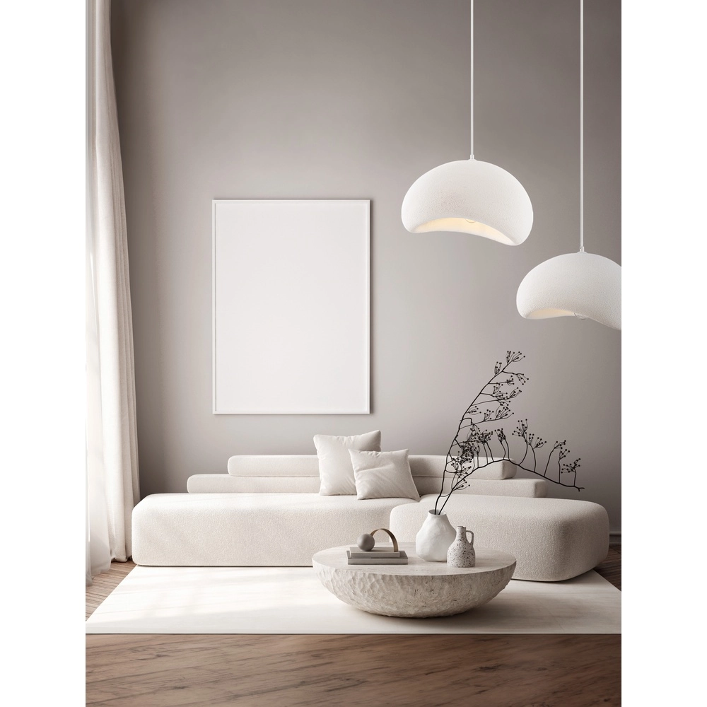 Suspension naturelle Aere blanc 50cm Lyora 5212017460783