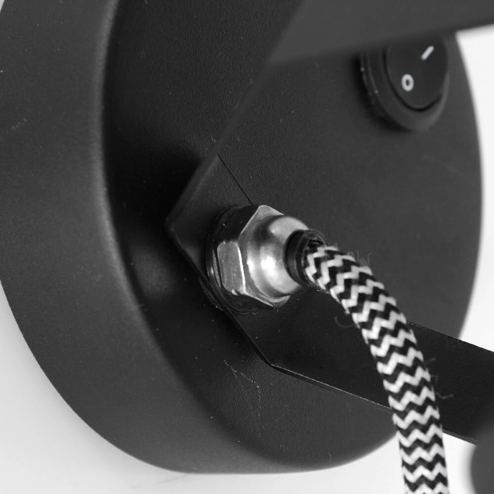 Applique noire avec applique en acier inoxydable Acier Steinhauer 8712746151442