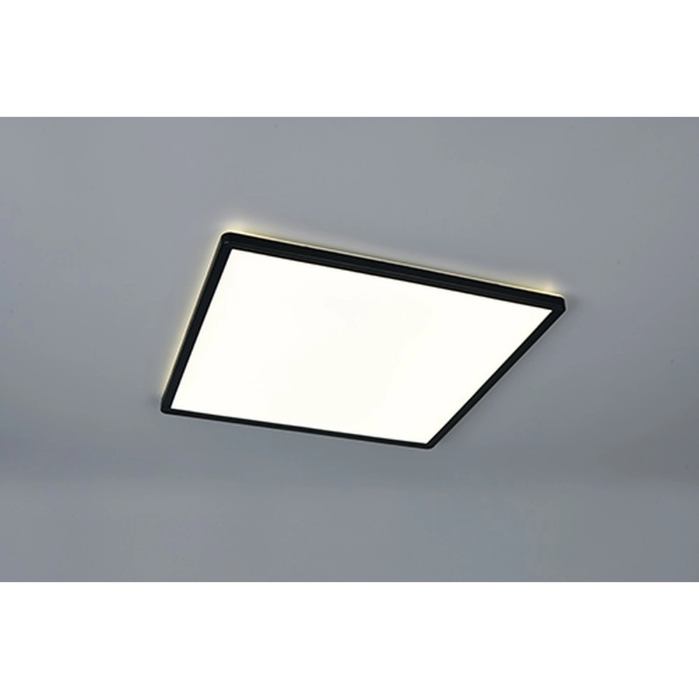 Lumière carrée au plafond Emra Noir 42cm Trio 4017807704198