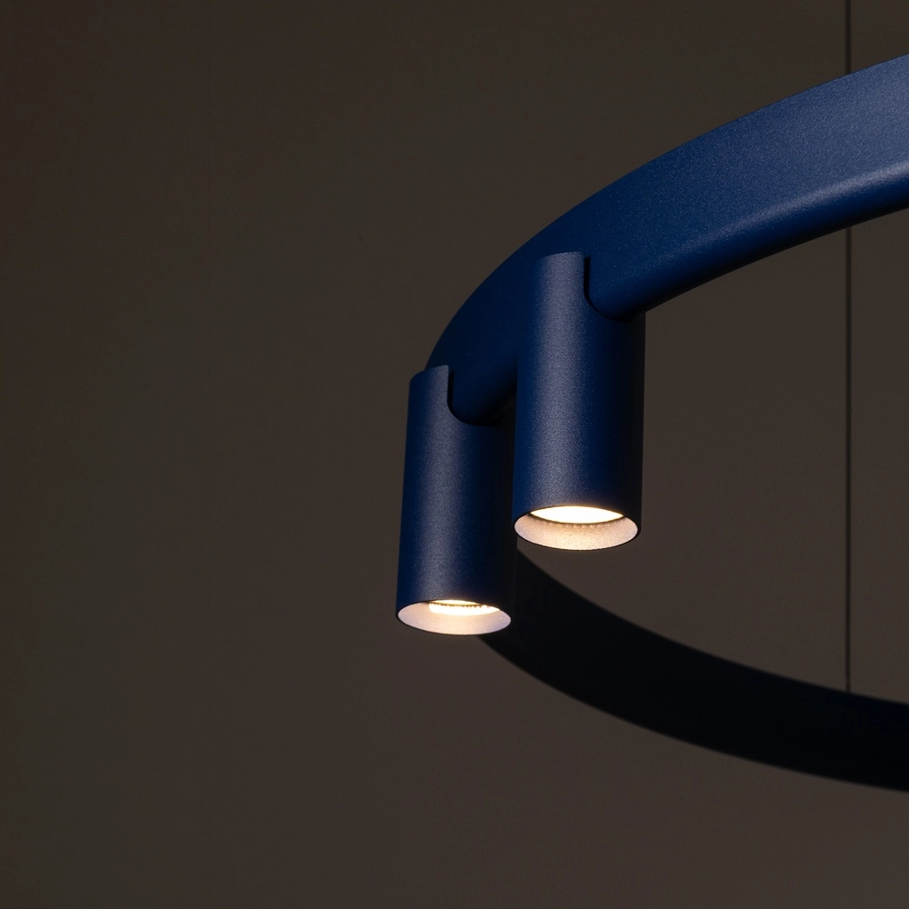 Lampe pendante de conception Fourty bleu marine Ø 80cm Lyora 5903139122832