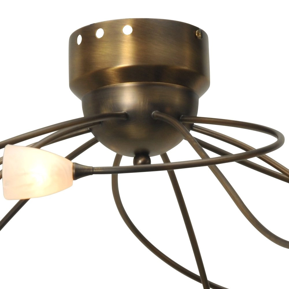 LED plafonnier Molto 2 LED 10 lumières 30x65cm bronze brun Masterlight 8718121184098