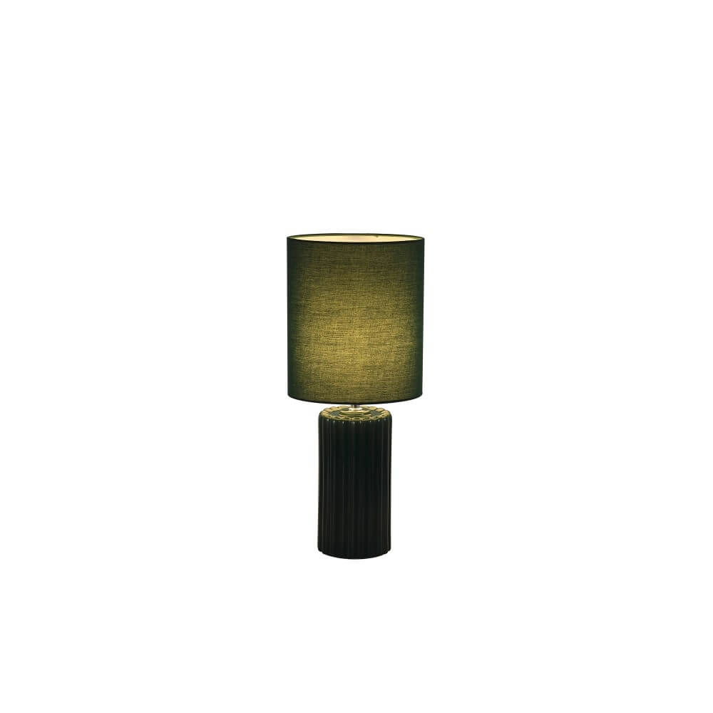 Lampe de table verte Groove céramique