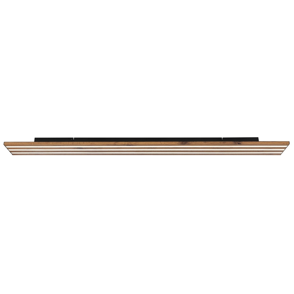 Lampe de plafond Hayden noir avec bois Globo 9007371586585