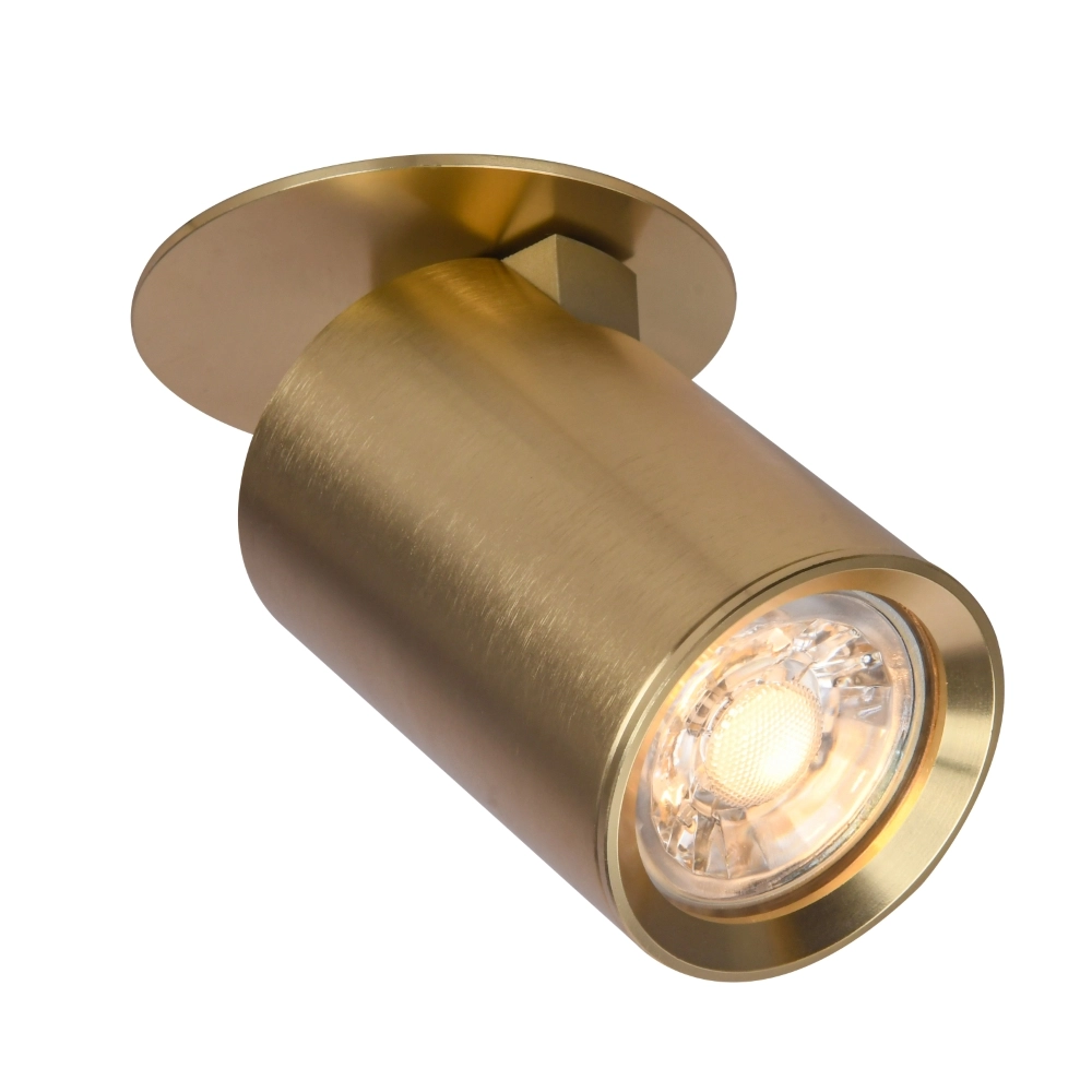Spot mat doré Parma orientable aluminium Ø 5,4cm