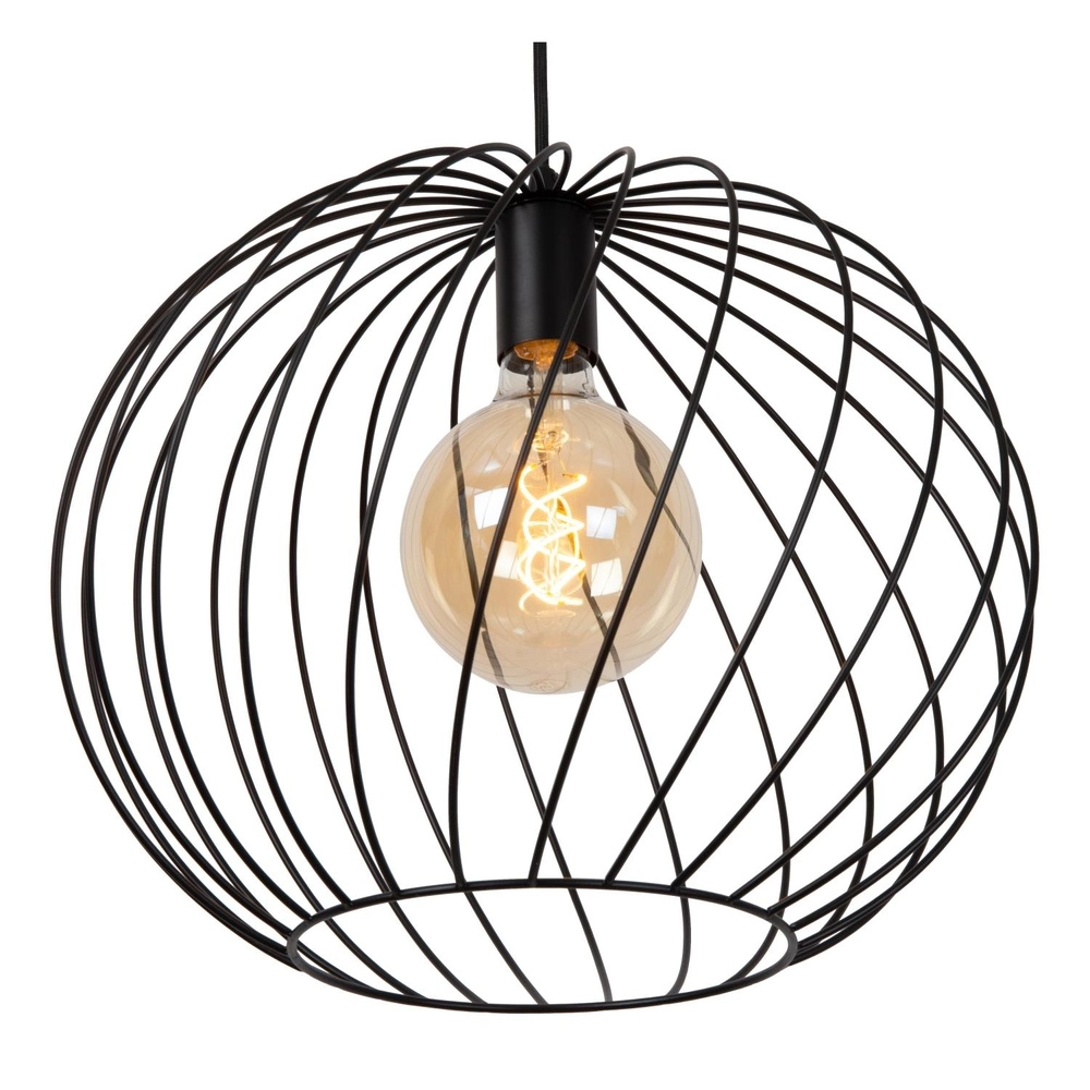 Lampe suspendue Danza Ø 40cm noir Lucide 5411212211538