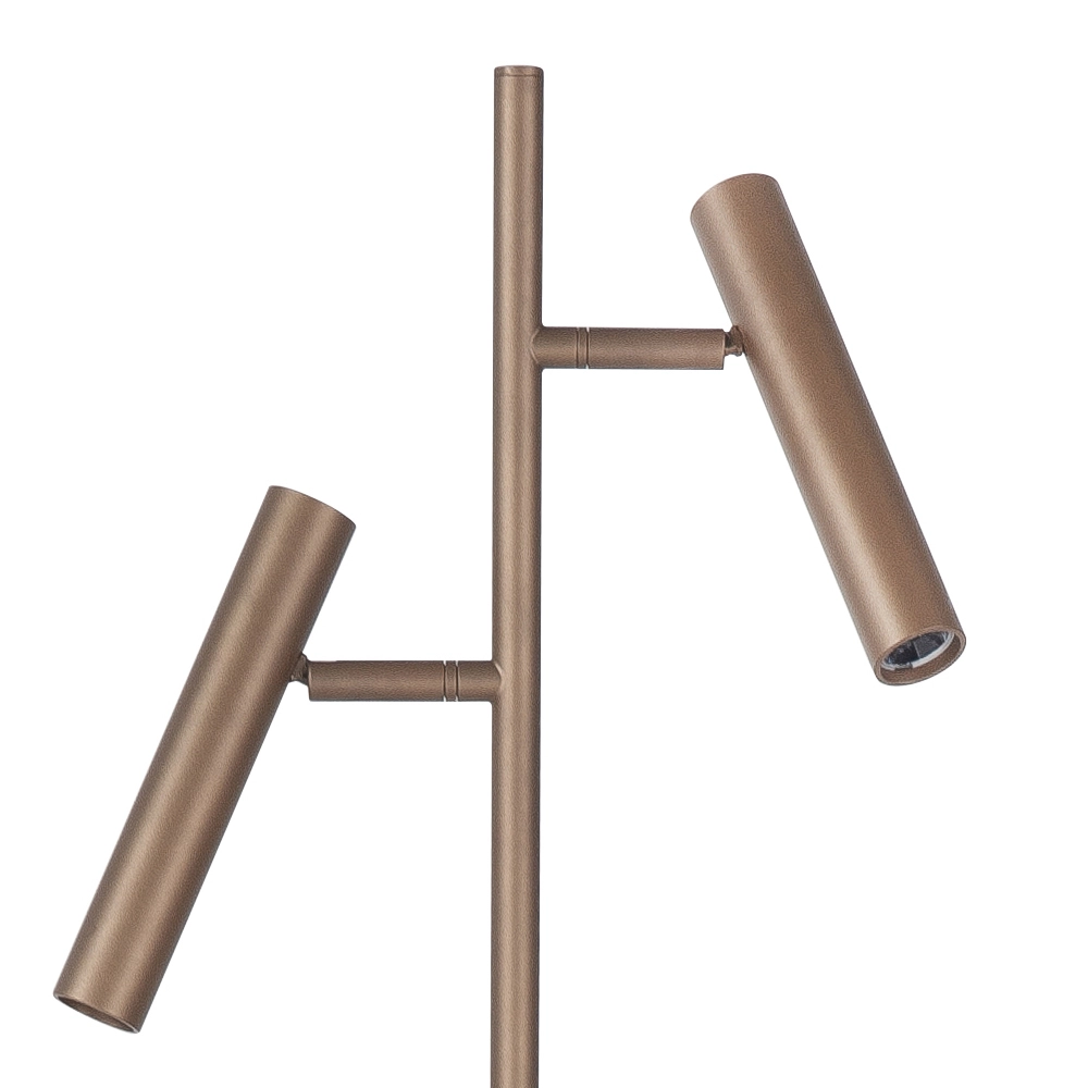 Lampadaire design Piero Bronze cuivré 2 lumières Highlight 8718379051319