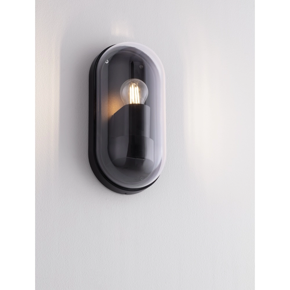 Applique murale ovale Amel Anthracite classique Lyora 5212017449382