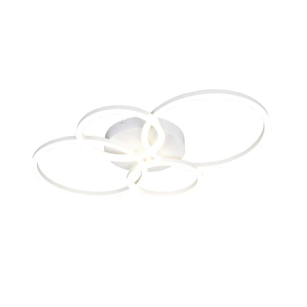 Lampe de plafond moderne Quilo Blanc rond