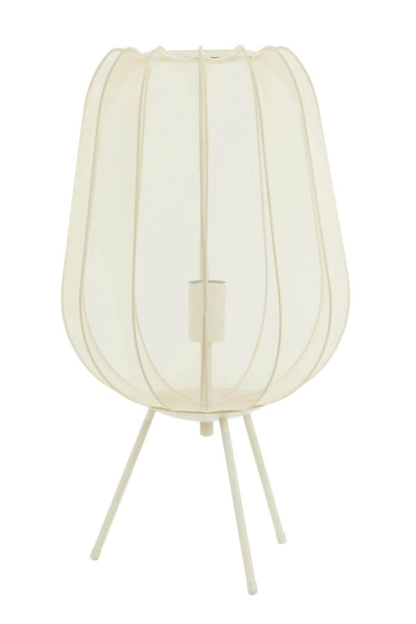 Lampe de table Japandi Plumeria crème Ø 34cm Light & Living 8717807651367