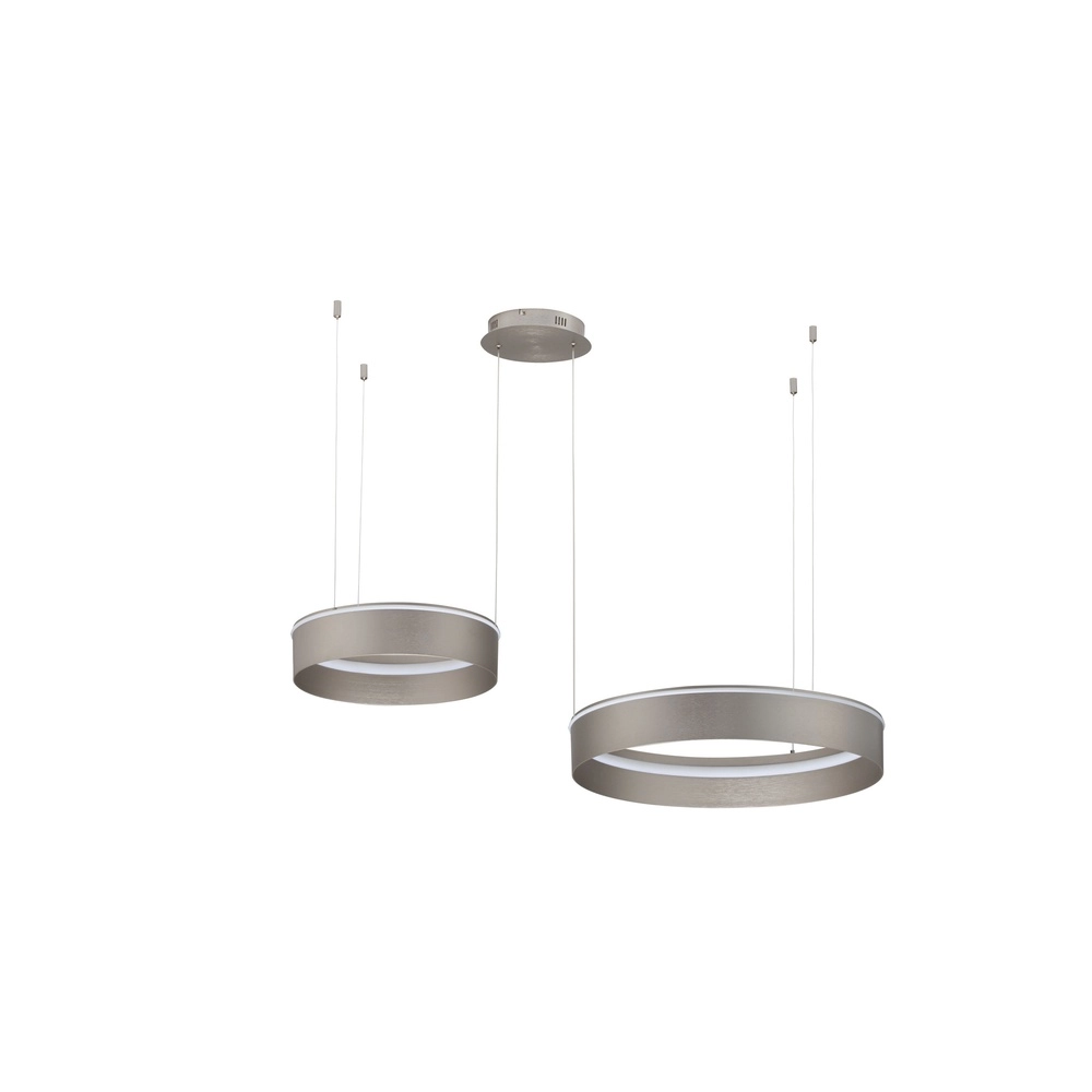 Lampe pendante moderne Olivia Double nickel Lyora 5212017494276