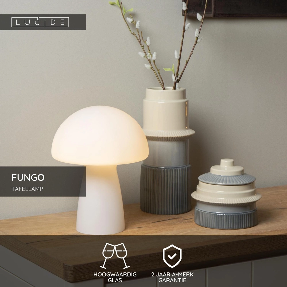 Lampe de table Fungo Opal Lucide 5411212105684