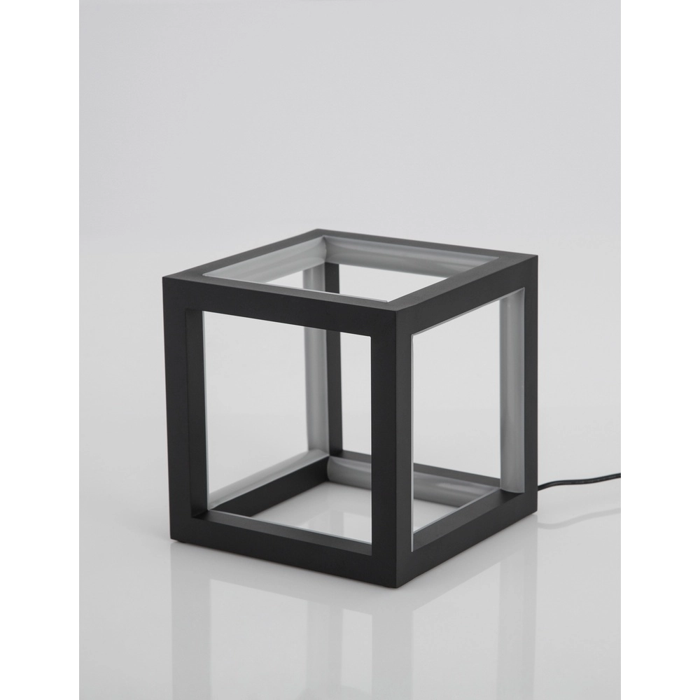 Lampe de table carrée Gabbia noir Lyora 5212017428943