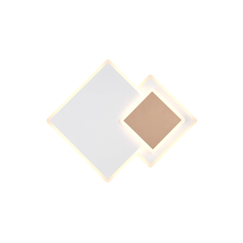 Lampe de plafond carrée Serea Blanc Trio 4017807703788