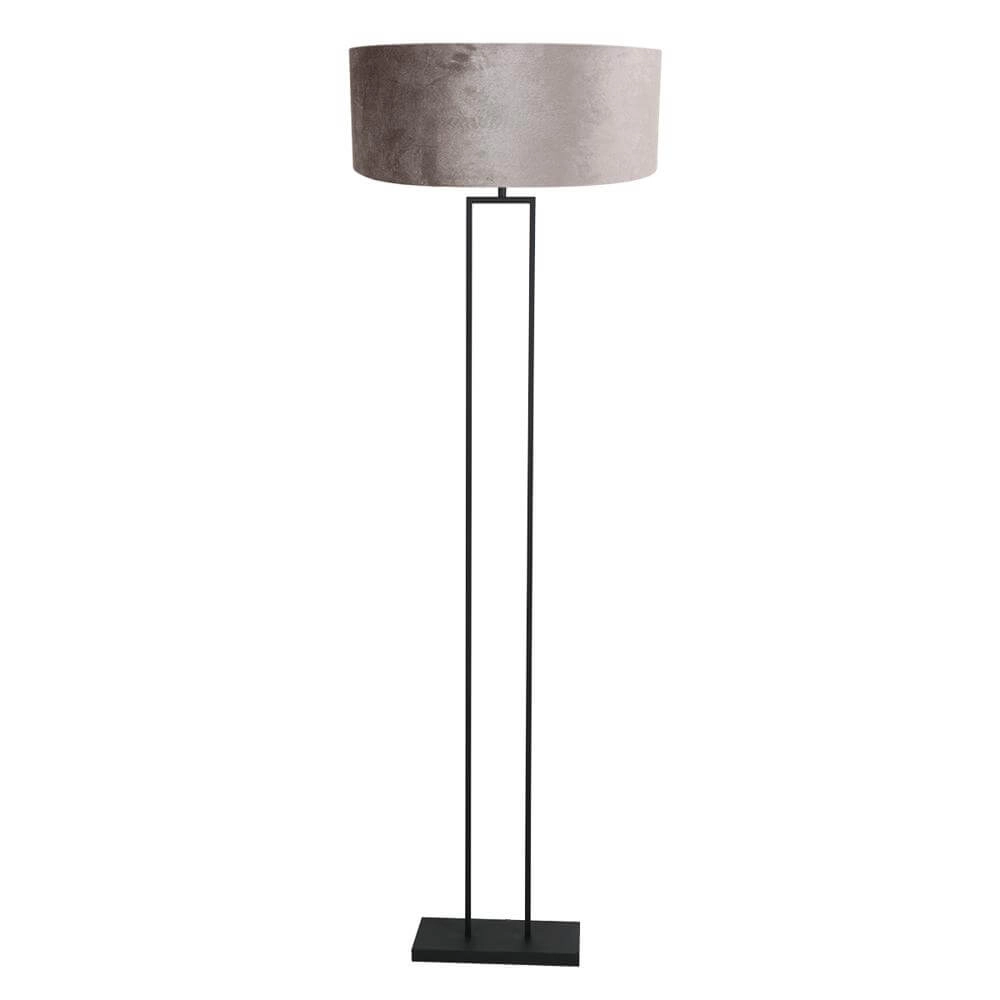 Lampadaire 160cm Stang noir avec capuchon argenté