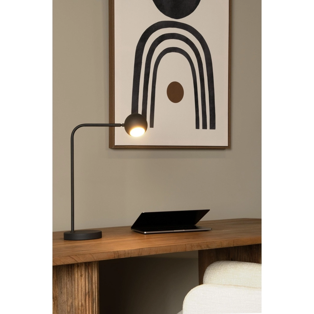 Lampe de bureau rechargeable Comet Noir Lucide 5411212361288