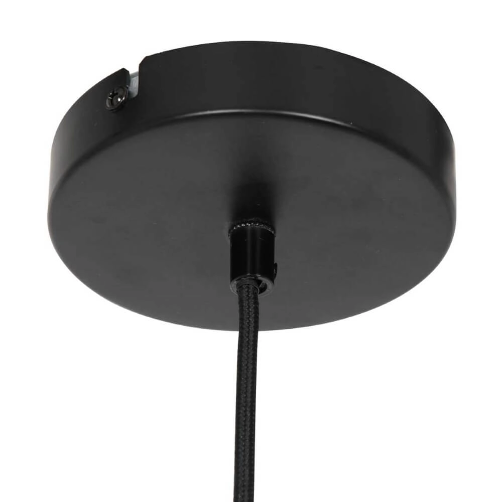 Lampe à suspension en bois noir Capors Ø48cm Steinhauer 8712746166637
