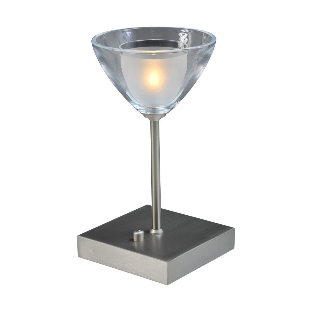 Lampe de table LED Caterina LED 20 cm gris métallisé Lampe de table LED Caterina LED 20 cm gris métallisé