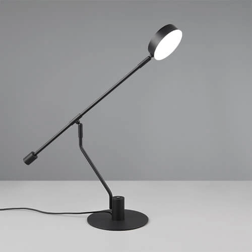 Lampe de bureau LED Manduro noir Trio 4017807615999