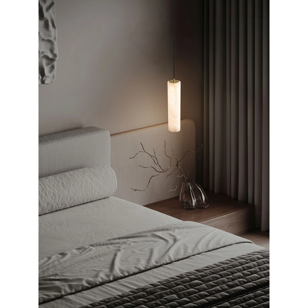 Lampe suspendue Diletto Or avec blanc