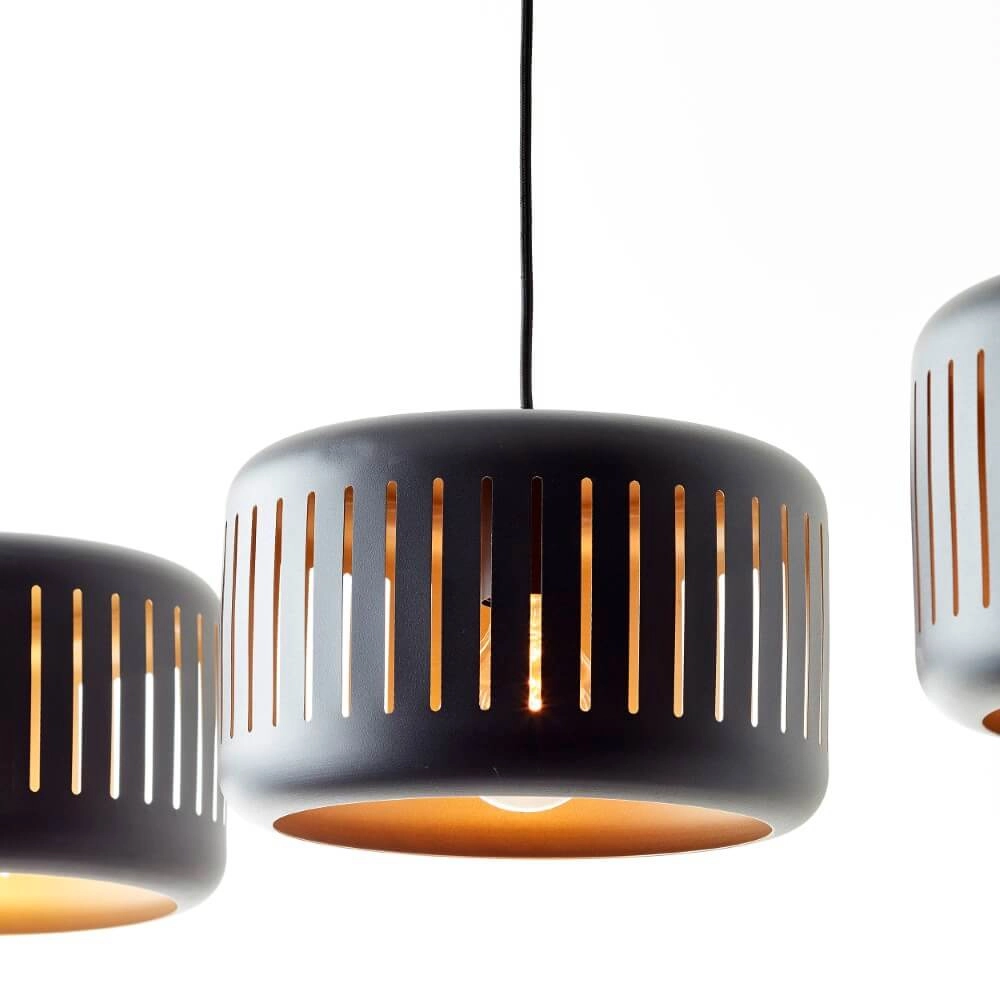 Lampe suspendue pour table à manger Tyas 3 casquettes Brilliant 4004353411472