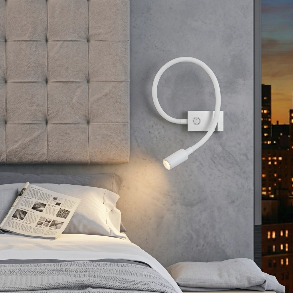 Lampe de chevet Geneva blanc