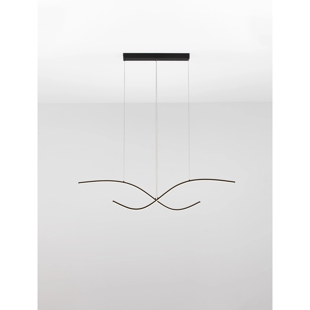 Lampe suspendue curl Brio noir Lampe suspendue curl Brio noir