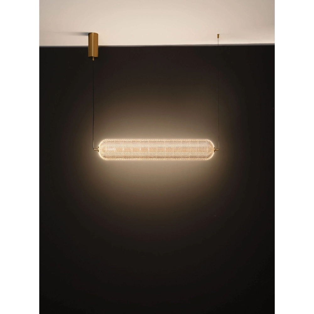 Lampe pendante unique Klelia Or horizontal Lyora 5212017452696
