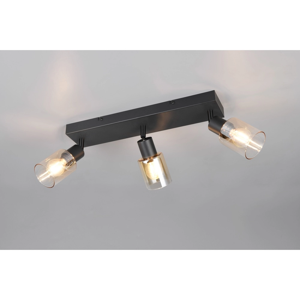 Plafonnier Cadiz noir 3 lumières Trio 4017807653441