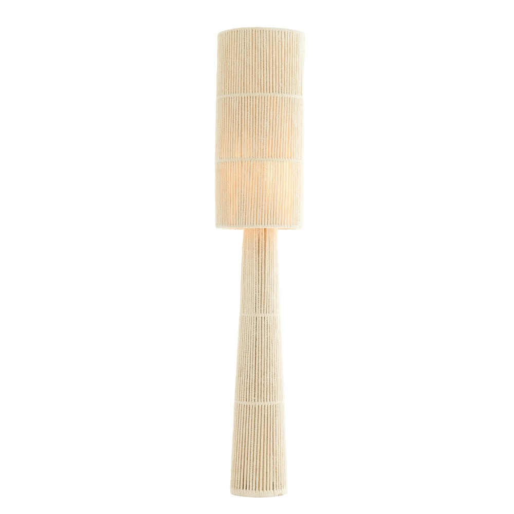 Lampe de sol en sable Michiel 160cm - crème chenille Light & Living 8717807786151