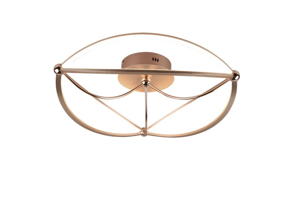 Plafonnier en bronze Charivari Ø 62cm Trio 4017807461138