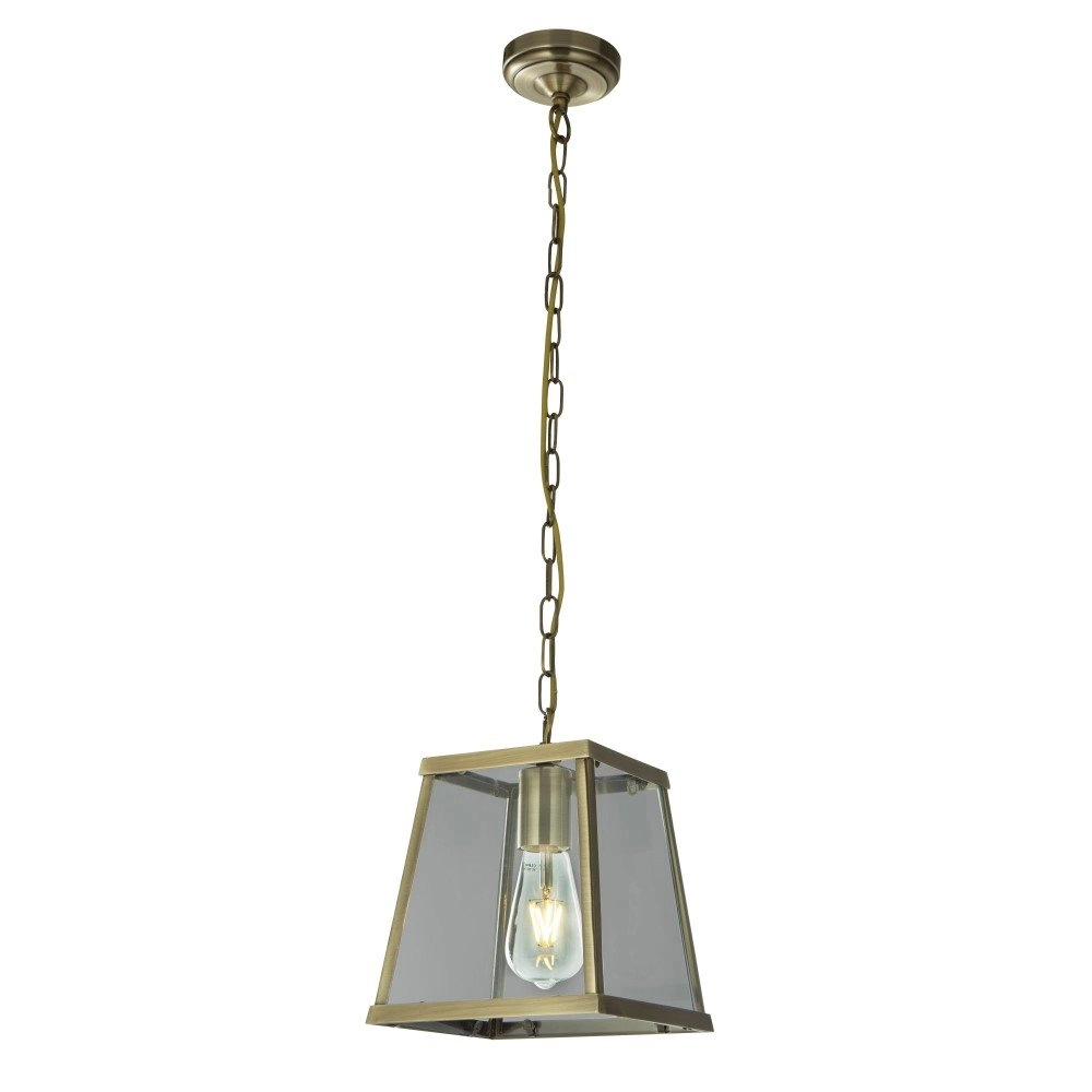Lampe suspendue rurale Voyager Bronze antique 20 cm Lampe suspendue rurale Voyager Bronze antique 20 cm