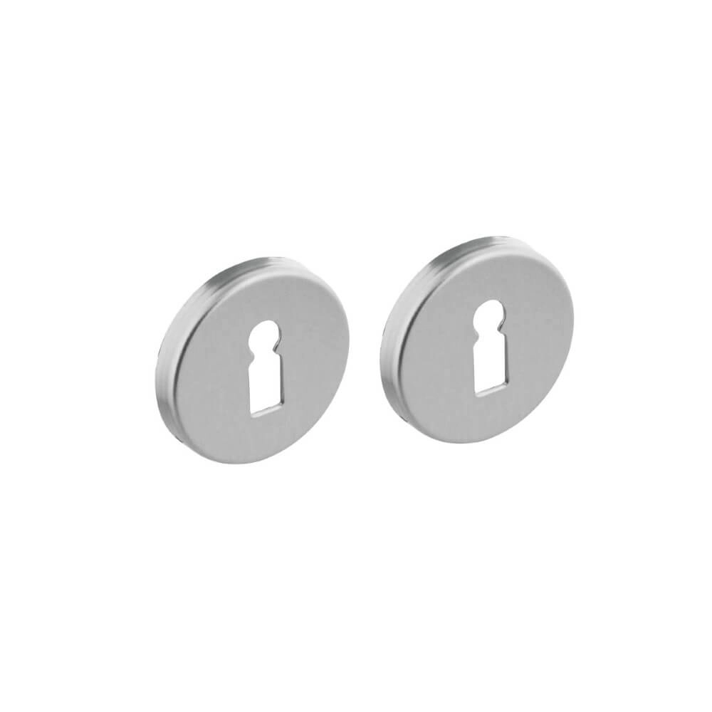 Lot de 2 rosaces clés Tira rond en aluminium Lot de 2 rosaces clés Tira rond en aluminium