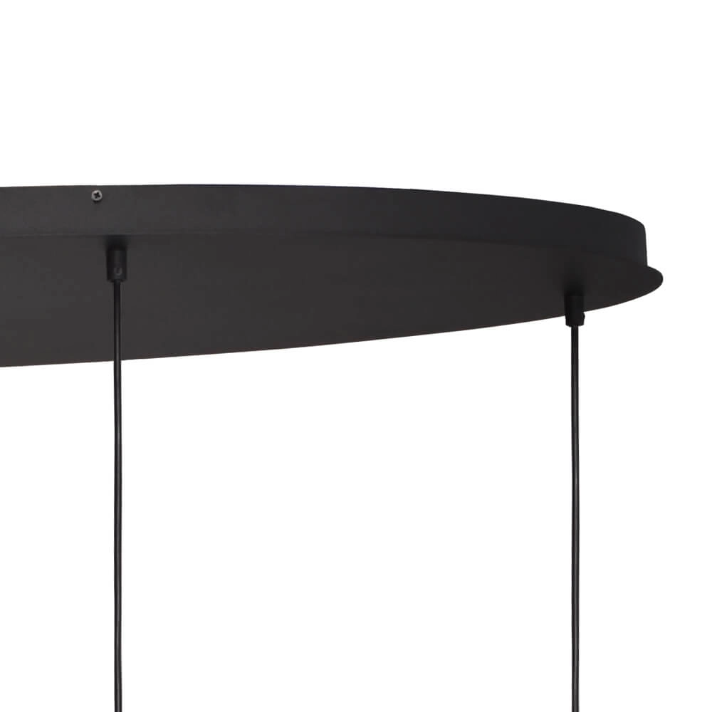 Lampe suspendue Lava Oval 4x verre à fumée Masterlight 8718121290102