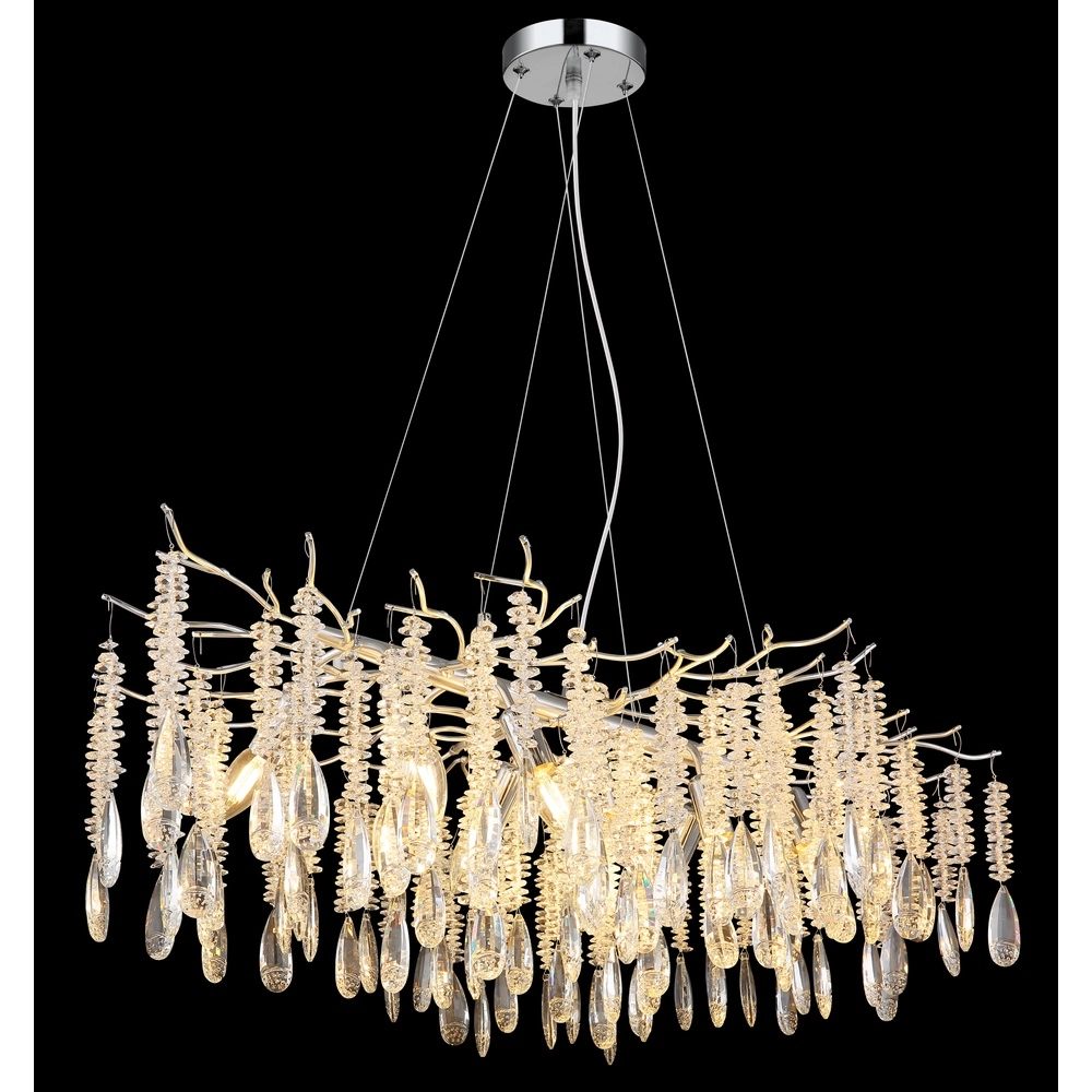 Lampe suspendue Kinga Gris argenté 100 cm Globo 9007371567003