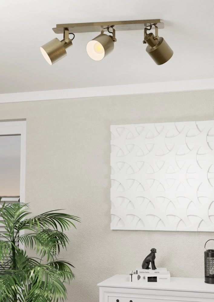 Spot de plafond en laiton Southery 3 lumières Eglo 9002759438197