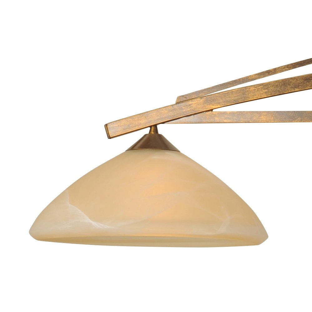 Lampe suspendue salle à manger Bolzano Brun bronze à 4 lumières Masterlight 8718121008387